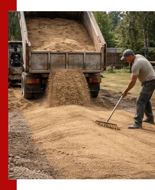 Отсыпка участка песком в Аксае быстро и качественно