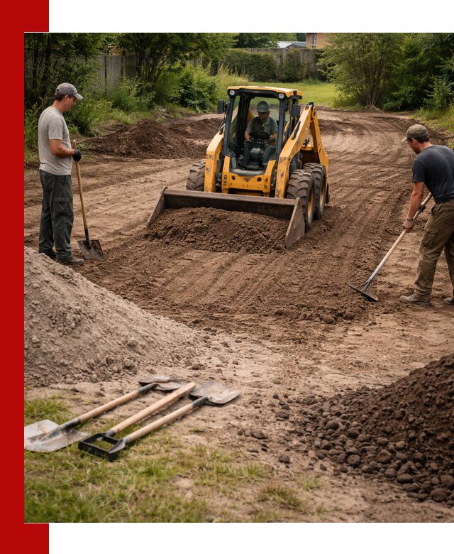 Планировка участка грунтом с вывозом и доставкой в Аксае