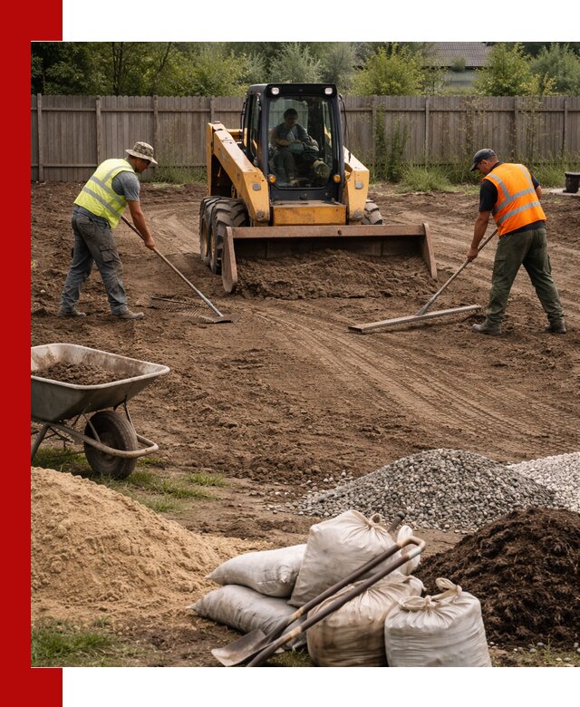 Выравнивание участка под строительство и благоустройство в Аксае