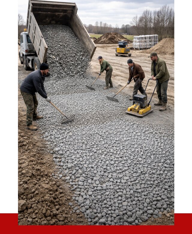 Устройство щебеночной подушки в Аксае от 4571 р. ПРОНЕРУДАкс